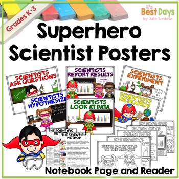 Preview of Science Posters:  Superhero / Super Hero Scientists