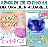 Science Posters in Spanish and English - Science Decor - A