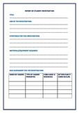 Science Practical or Laboratory Report format