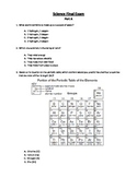 Science Pre/Post Cummulative Assessment Part A