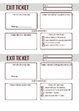 Science Prefix/Suffix Exit Ticket