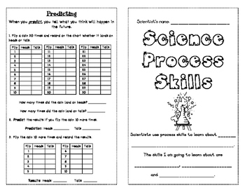 Science Process Skills Activity Booklet by Emily Bosl  TpT
