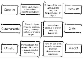 science process skills foldable by mrs bs best tpt