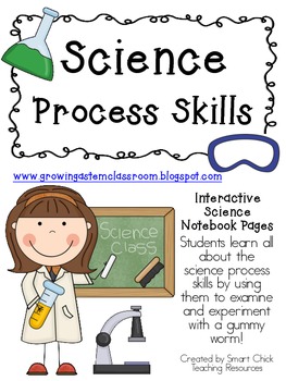 Preview of Science Process Skills with Gummy Worms ~ Interactive Science Notebook Pack
