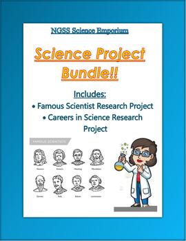 Preview of Science Project Bundle- Possible Sub Work