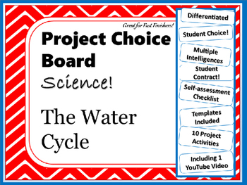 Science Project Choice Board: The Water Cycle- 10 Projects by ...