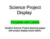 Science Project Planning/Display Pages w/Labels