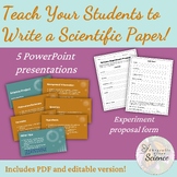 Science Project Proposal and Scientific Writing Guidelines