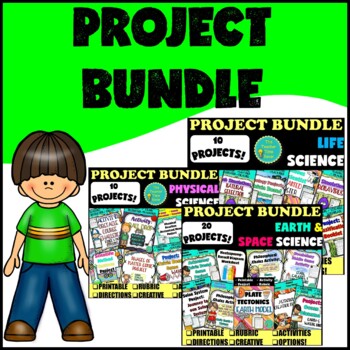 Preview of Science Projects & Activities Notebook Bundle | Middle School Science 