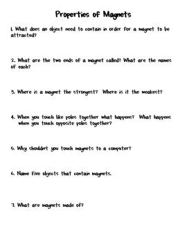 4 properties of magnets