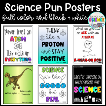 Preview of Science Pun Posters | Science Bulletin Board
