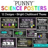 Science Puns: Poster Set: Add Humor to Your Room: Bright C