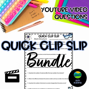 Preview of Science Quick Clip Slip Bundle #1