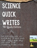 Science Quick Writes - 4th Grade TEKS Science Review with 