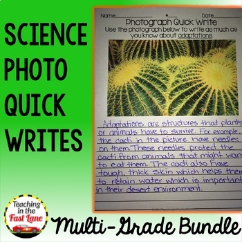 Preview of Science Quick Writes Multi-Grade Bundle