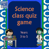Science Quiz Game 3-5