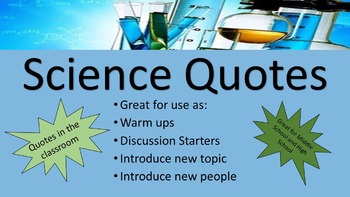 Preview of Science Quotes