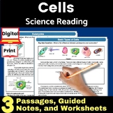 Cells Science Reading Comprehension with plant and animal 