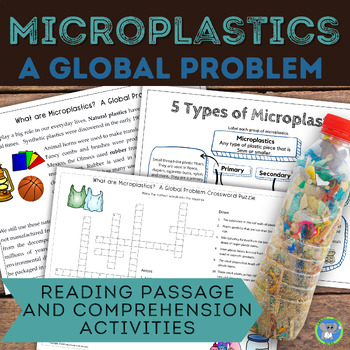 Preview of Earth Day Science Reading Comprehension | Plastic And Pollution Activities