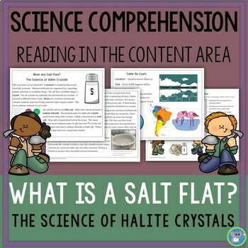 Preview of Science Reading Comprehension | Minerals | The Science Of Halite And Salt Flats