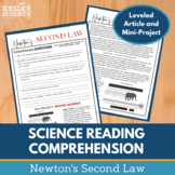 Science Reading Comprehension - Newton's Second Law - Prin