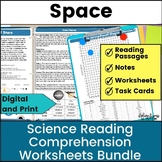 Space (Solar System and Stars) 7 Science Reading Comprehen