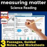 Measuring Matter and Density Science Reading Comprehension