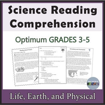 Preview of Science Reading Comprehension Passages and Questions Bundle