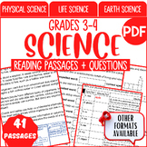Science Reading Comprehension Passages and Questions PDF B