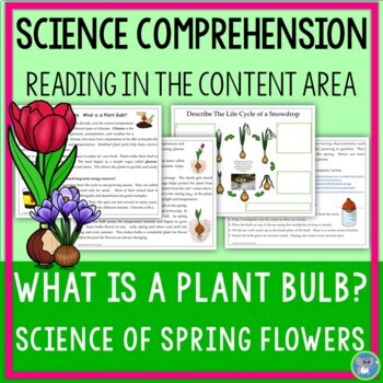 Preview of Science Reading Comprehension | Plant Bulbs | Springtime Activities