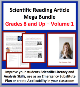 Preview of Science Article Bundle Volume 1 - Grade 8 and Up - 30 Science Readings