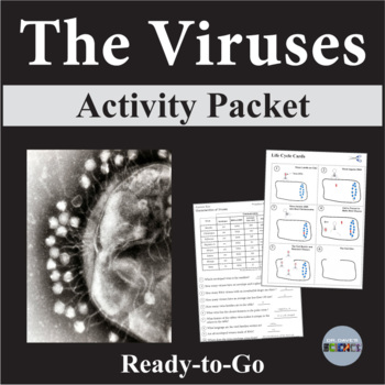 Preview of Virus Activity Reading Comprehension, Virus Worksheets and Graph, Microbiology