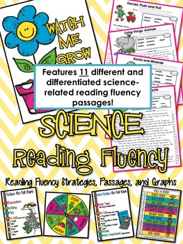 Preview of First Grade {covers ALL SCIENCE standards} Reading Fluency Passages and MORE