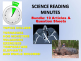 Science Reading Minutes (10 Article Set) - Warm Up / ELA /