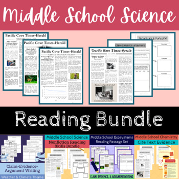 Preview of Science Reading Passages Bundle - Cite Text Evidence and Claim Evidence Argument