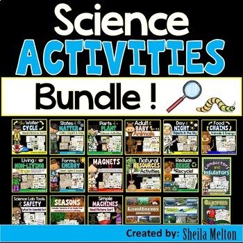 Preview of Science Activities, Picture Sorts, Notebook Printables, Multi Unit Bundle