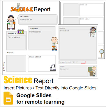 Preview of Science Report Template for Google Slides / Add to Google Classroom