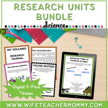 Preview of Science Research Units Bundle | Lower & Upper Grades (Digital & Print Versions)