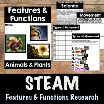 Preview of Science Research for Primary Grades: Animal/Plant Features & Functions