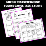 Science Resource Bundle - Science Games, Labs, & Sorts - E