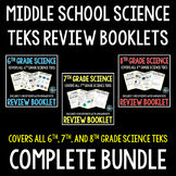 Science Review Booklet Bundle - 6th, 7th, and 8th Grade (N