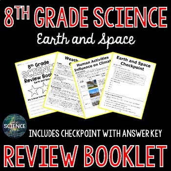 Preview of Science Review Booklet - Earth and Space - 8th Grade (NEW TEKS)