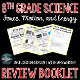 Science Review Booklet - Force, Motion, and Energy - 8th G
