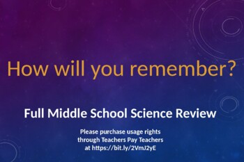 Preview of 8th Grade Science STAAR review - FULL review of 6th-8th grade science content
