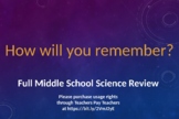 8th Grade Science STAAR review - FULL review of 6th-8th gr