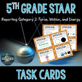 Science STAAR Review Task Cards - Force, Motion, and Energ