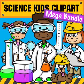 Preview of Science & STEM Kids Clipart - Mega Bundle
