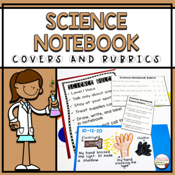 Preview of Science Notebook Covers | Rules and Rubrics
