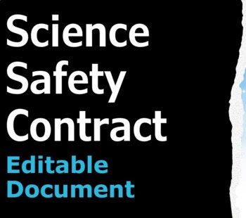 Preview of Science Safety Contract - Easy to Edit DOC File