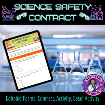 Preview of Science Safety Contract & Quiz